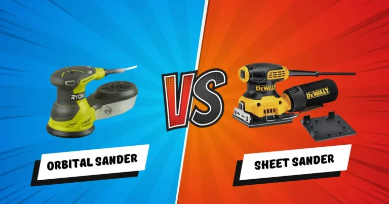 orbital vs sheet sander