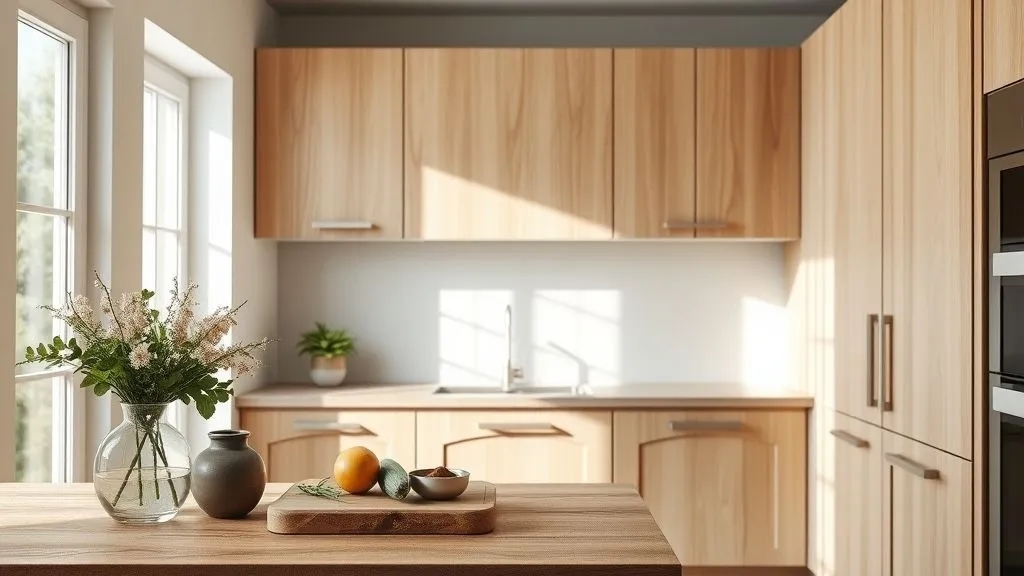 white oak cabinets